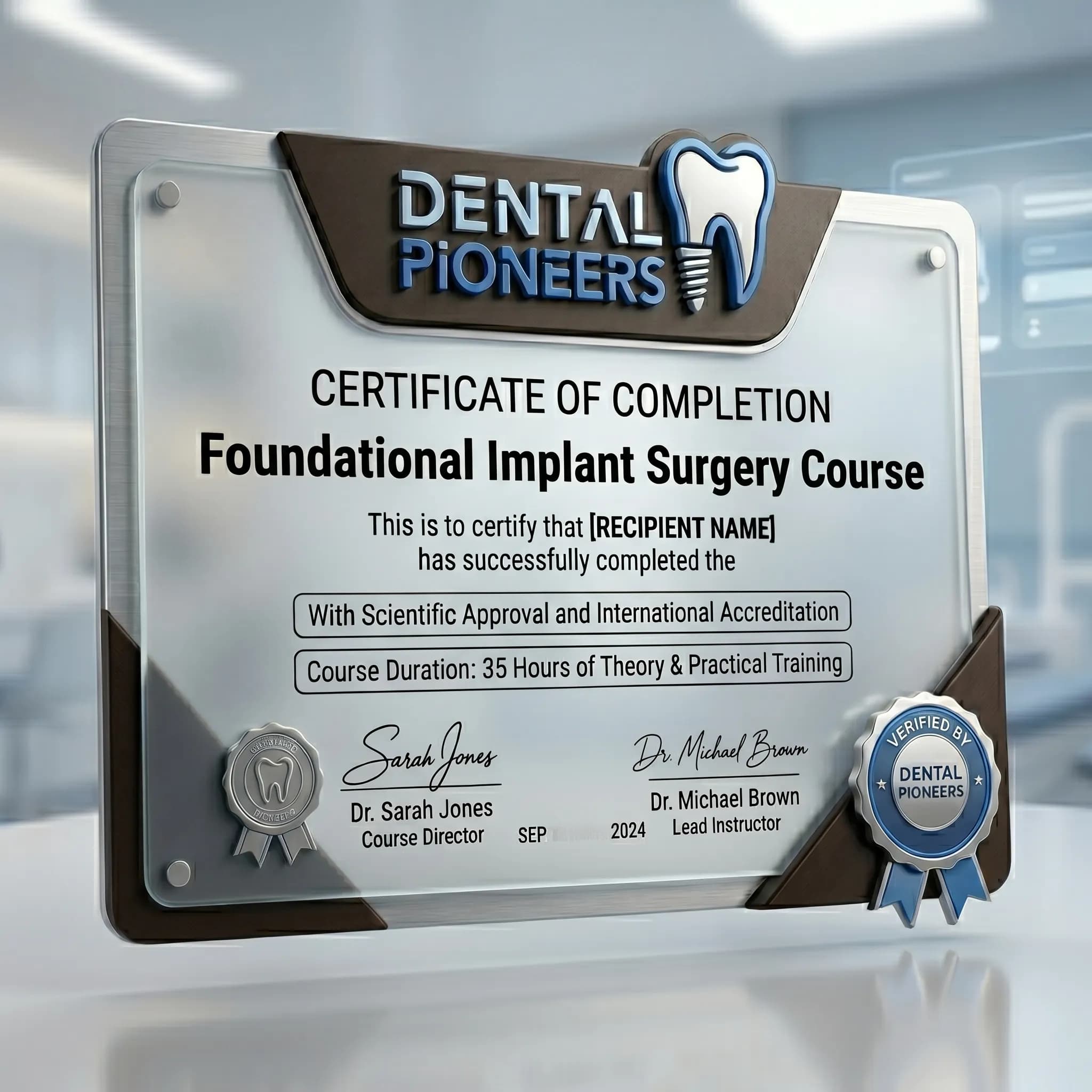 Certificate of Completion